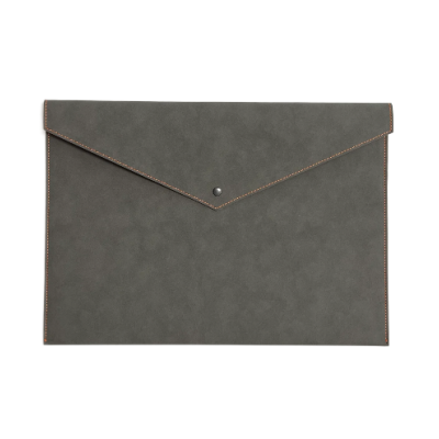 DenkZettel Soft Case Anthrazit (Orange Rahmennaht)