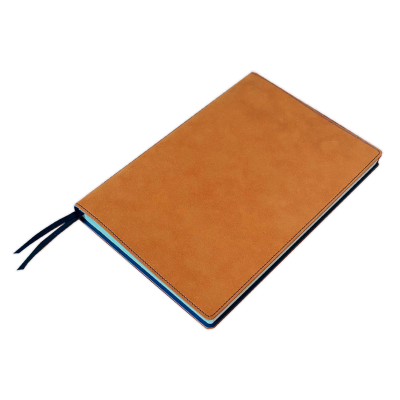 Alcantara Notizbuch Cognac Doubleflex B5