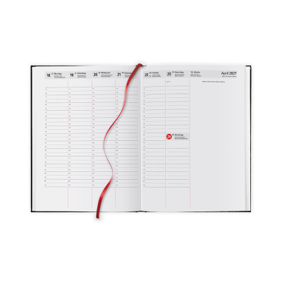 Classic Semana Wochenbuchkalender 2027 mit Eckenperforation