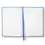 Alcantara Notizbuch Anthrazit (Blau)