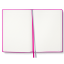 Alcantara Notizbuch Anthrazit (Pink)